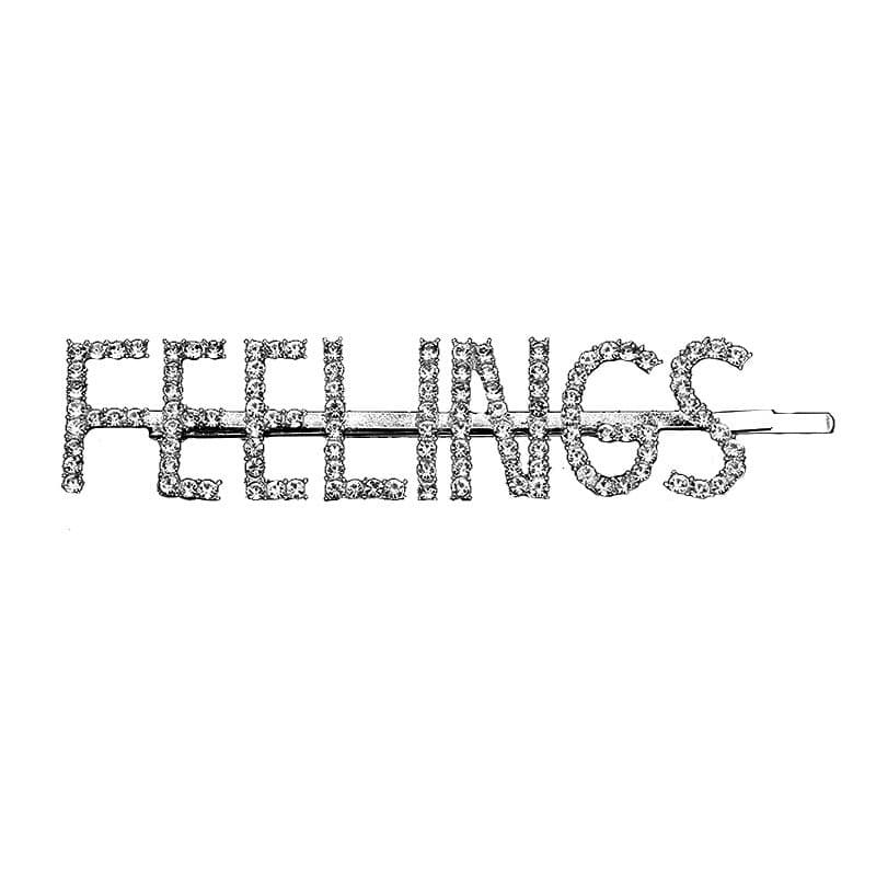 Épingle à cheveux avec texte - Feelings