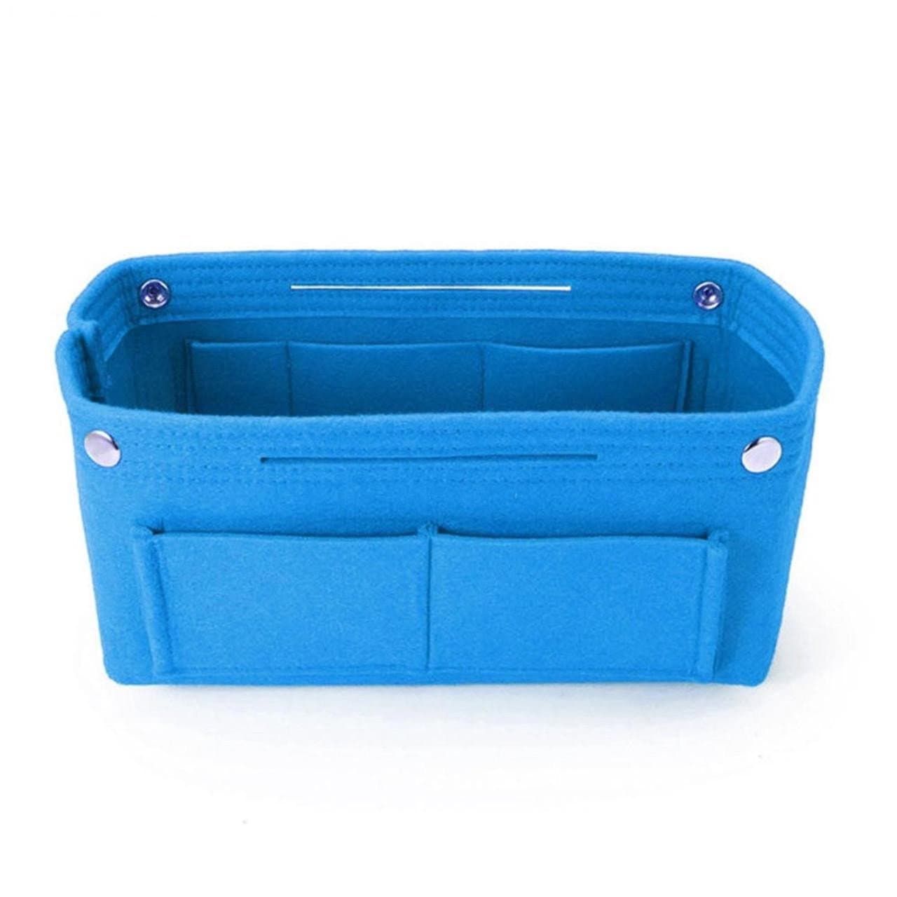 Cartella per il trucco - molti scomparti - blu