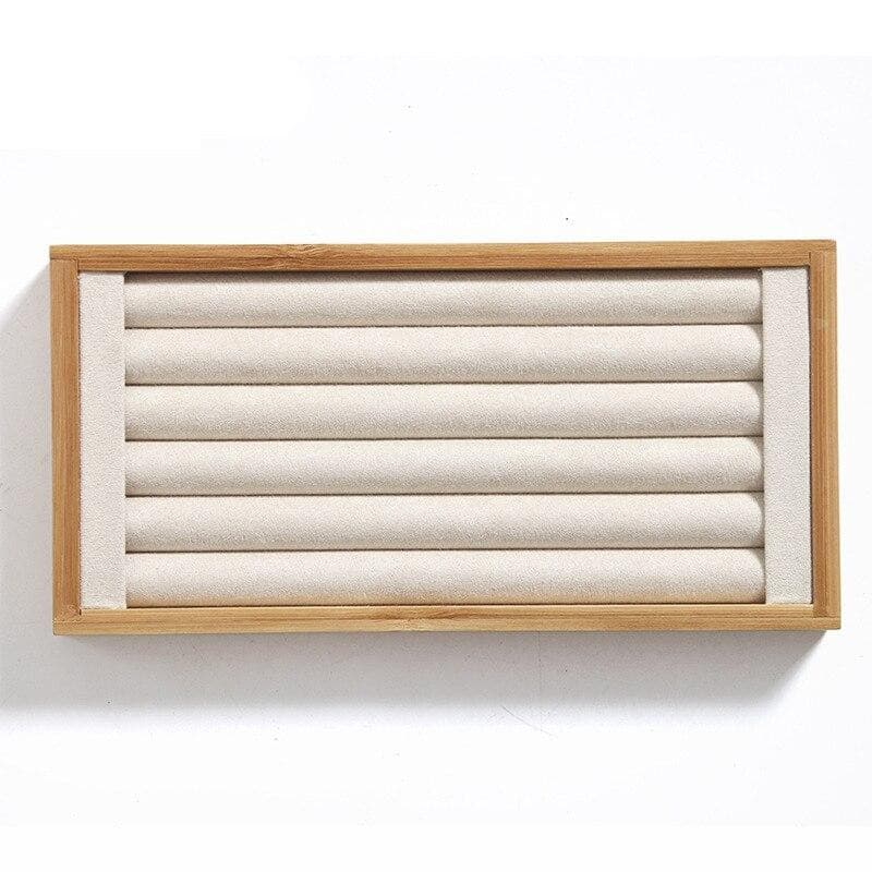 Set pour bagues - bambou - beige