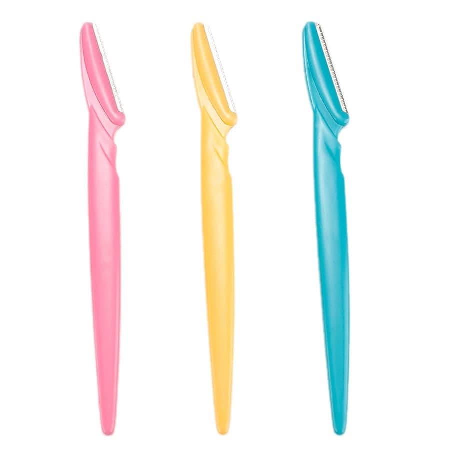 Lot de 3 rasoirs à sourcils