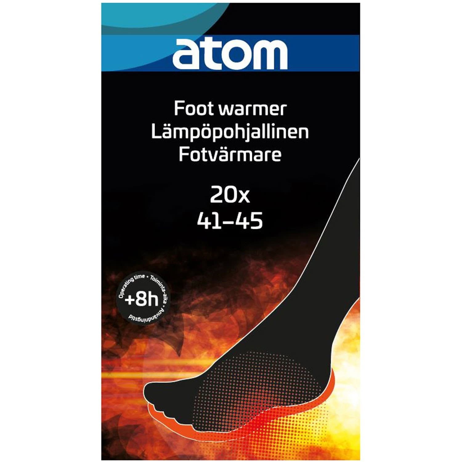 Atom Thermal Einlegesohle Größe 41–45 20 Stk.