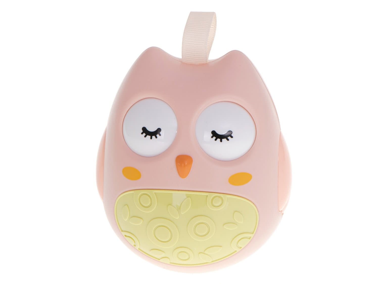 Hibou sensoriel rose pour le développement de bébé