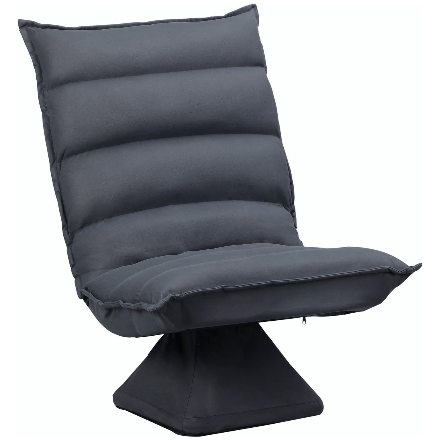 Dunkelgraues Bodensofa mit 360° drehbarer Basis