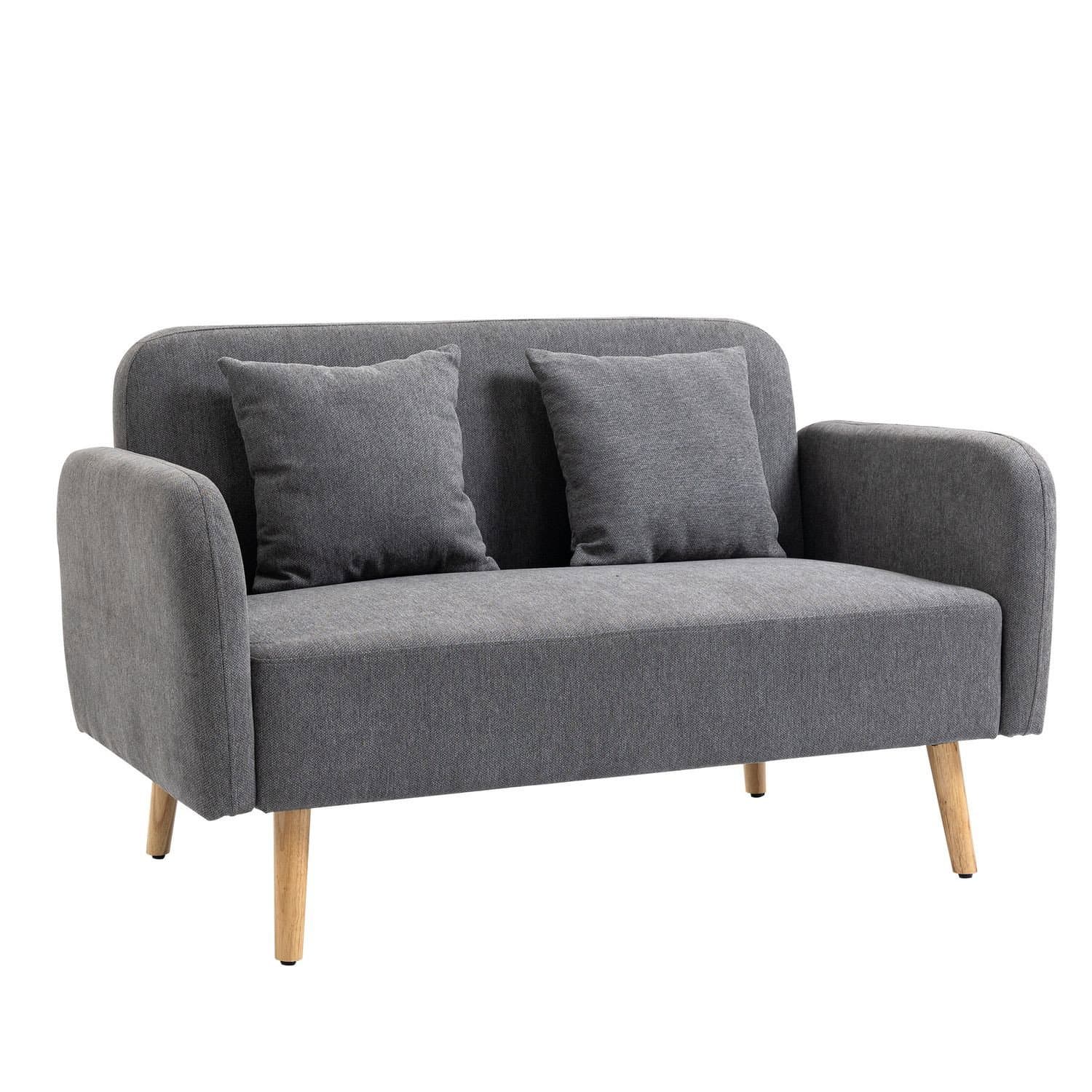 Verstellbares 2-Sitzer-Sofa aus samtigem Polyester