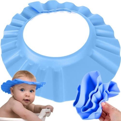 Blaues Kinder-Badewannenrondell mit Rutschschutz