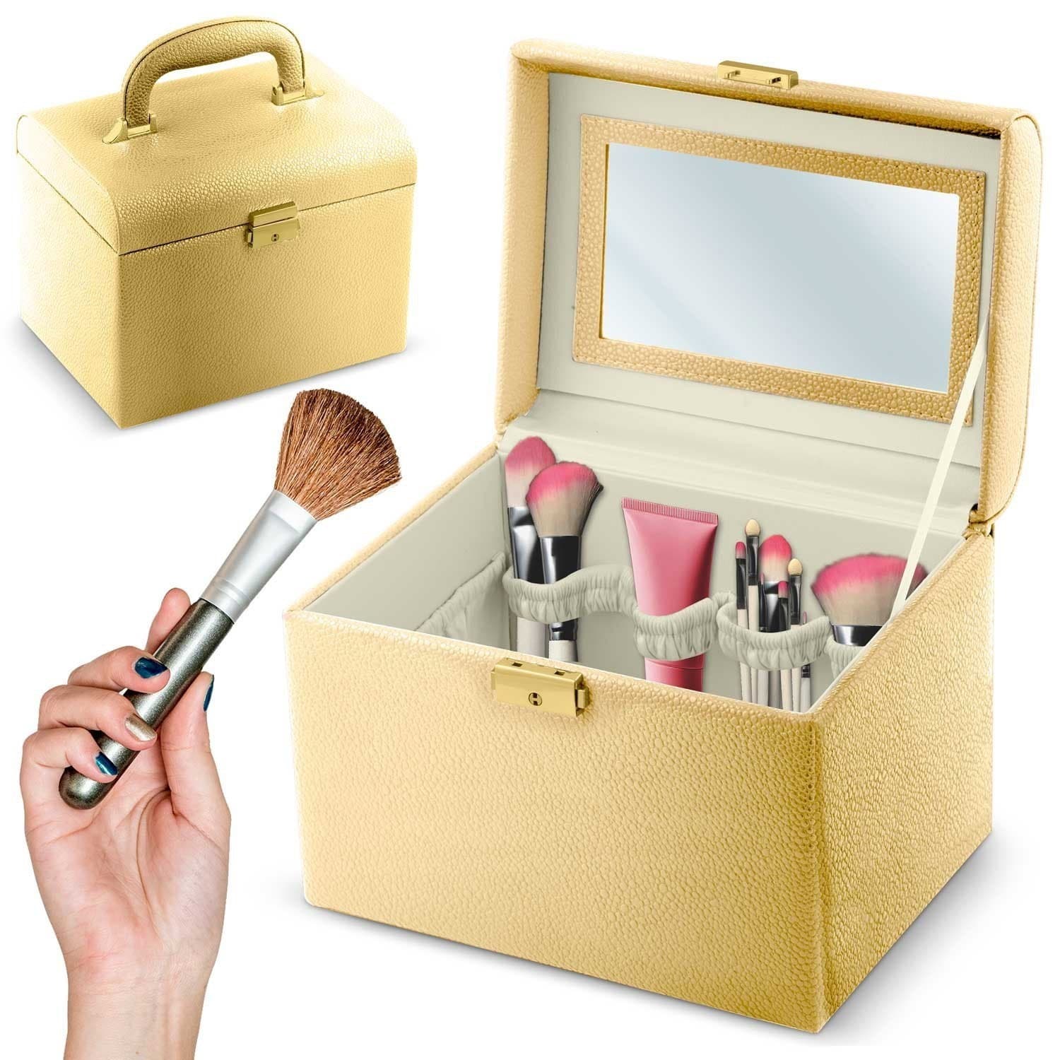 Eleganter goldener Kosmetikkoffer Massido MS-706