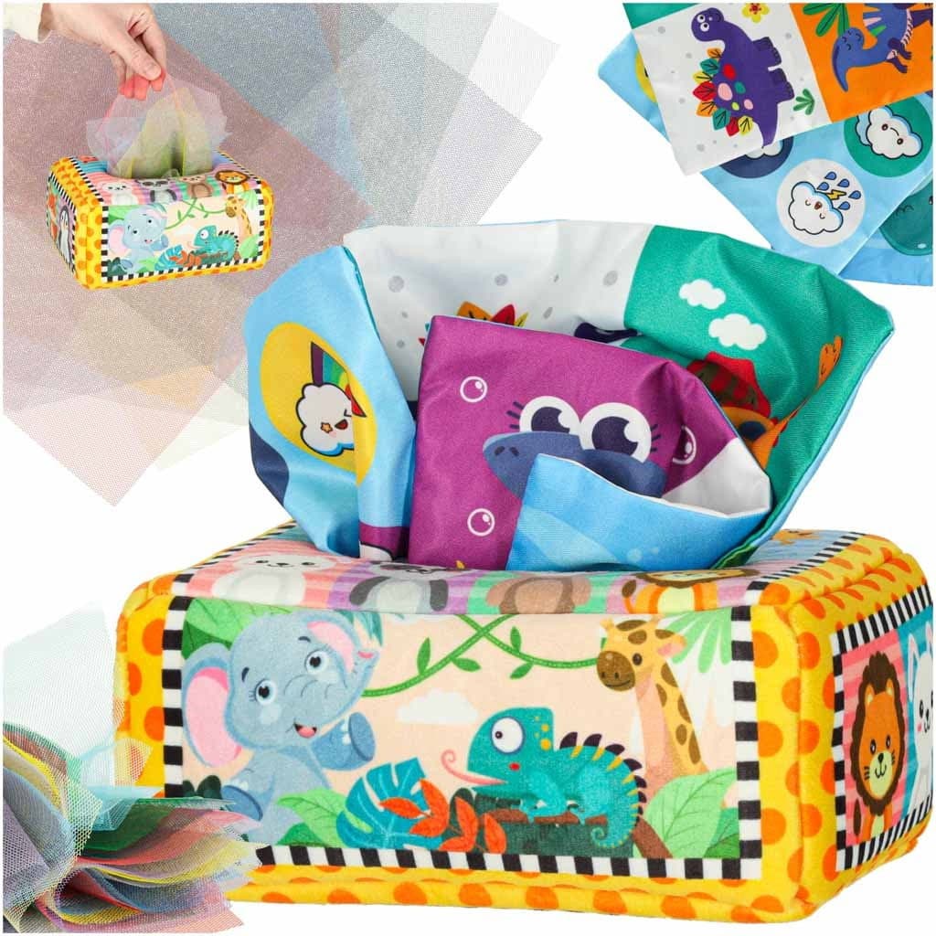 Montessori Sensory Sorter Taschentuchbox