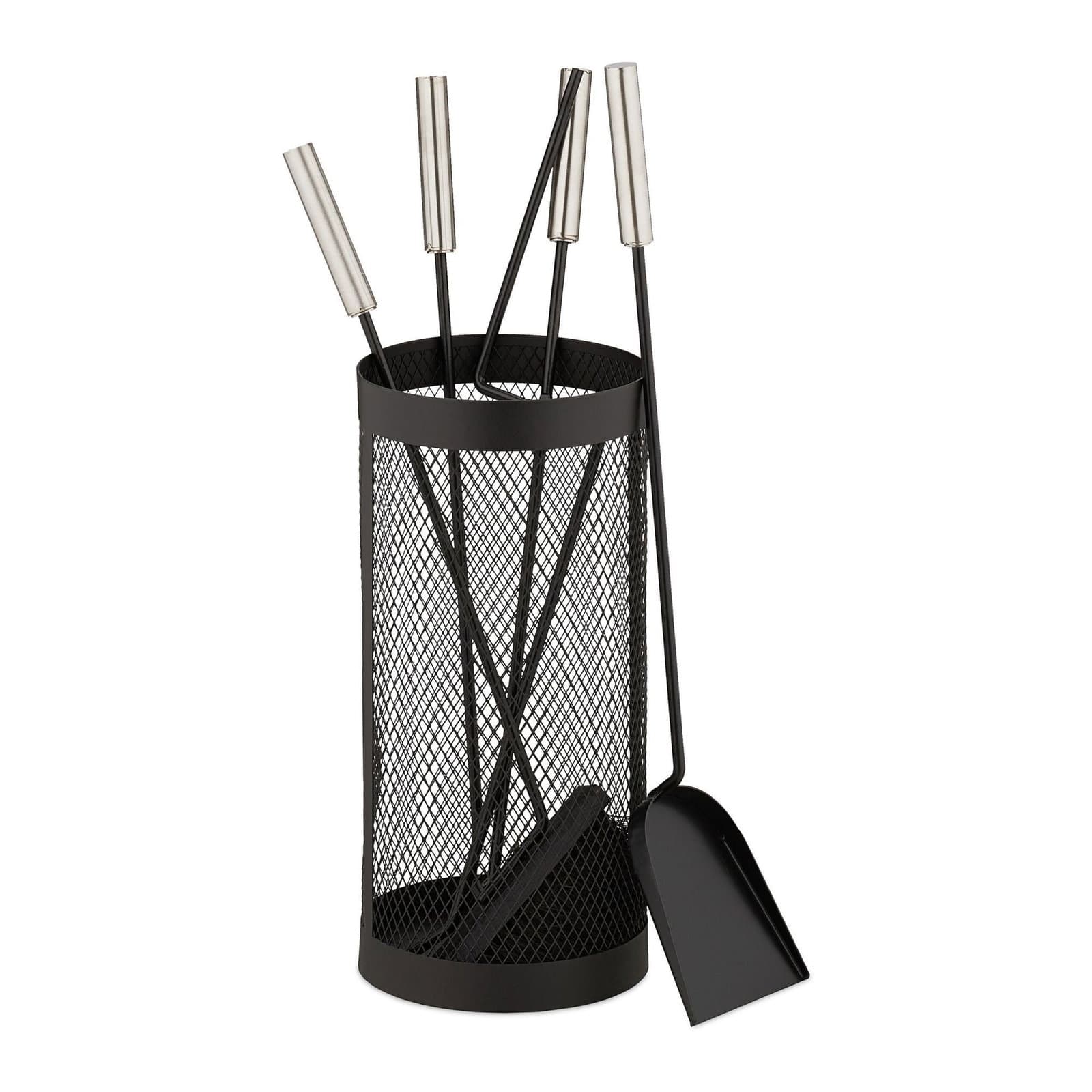 Ensemble de cheminée 5 pièces dans un seau noir