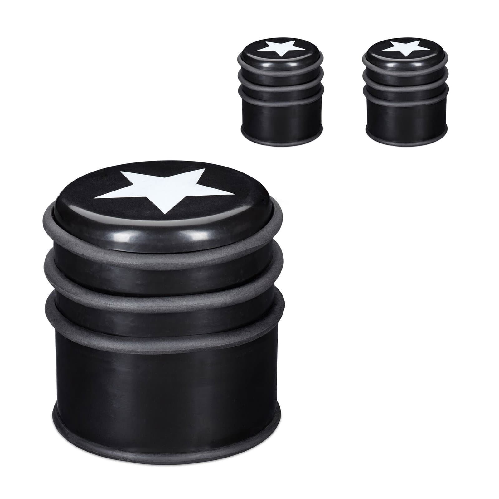 3er-Set Türstopper mit Sternmotiv