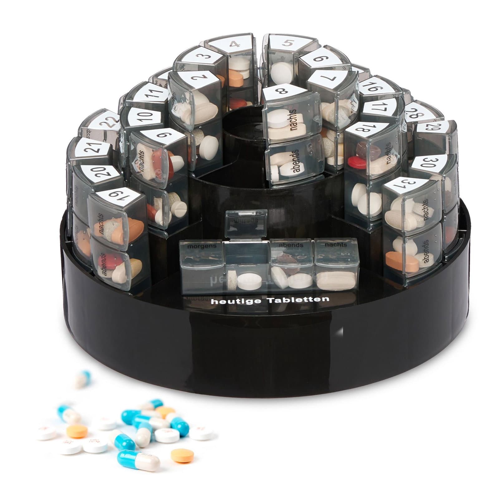 Boîte pour comprimés 31 jours 4 compartiments