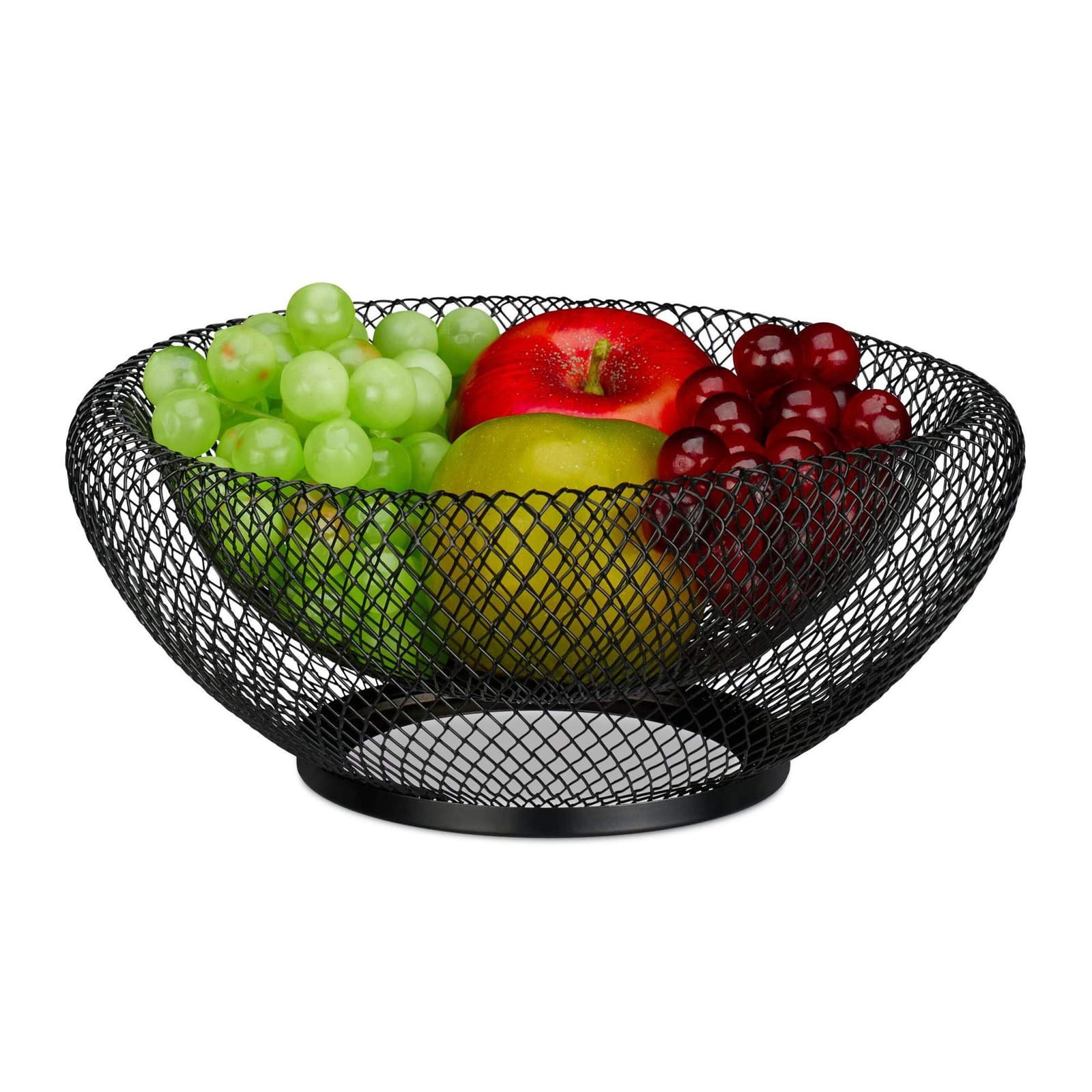 Fruttiera in metallo con doppia parete
