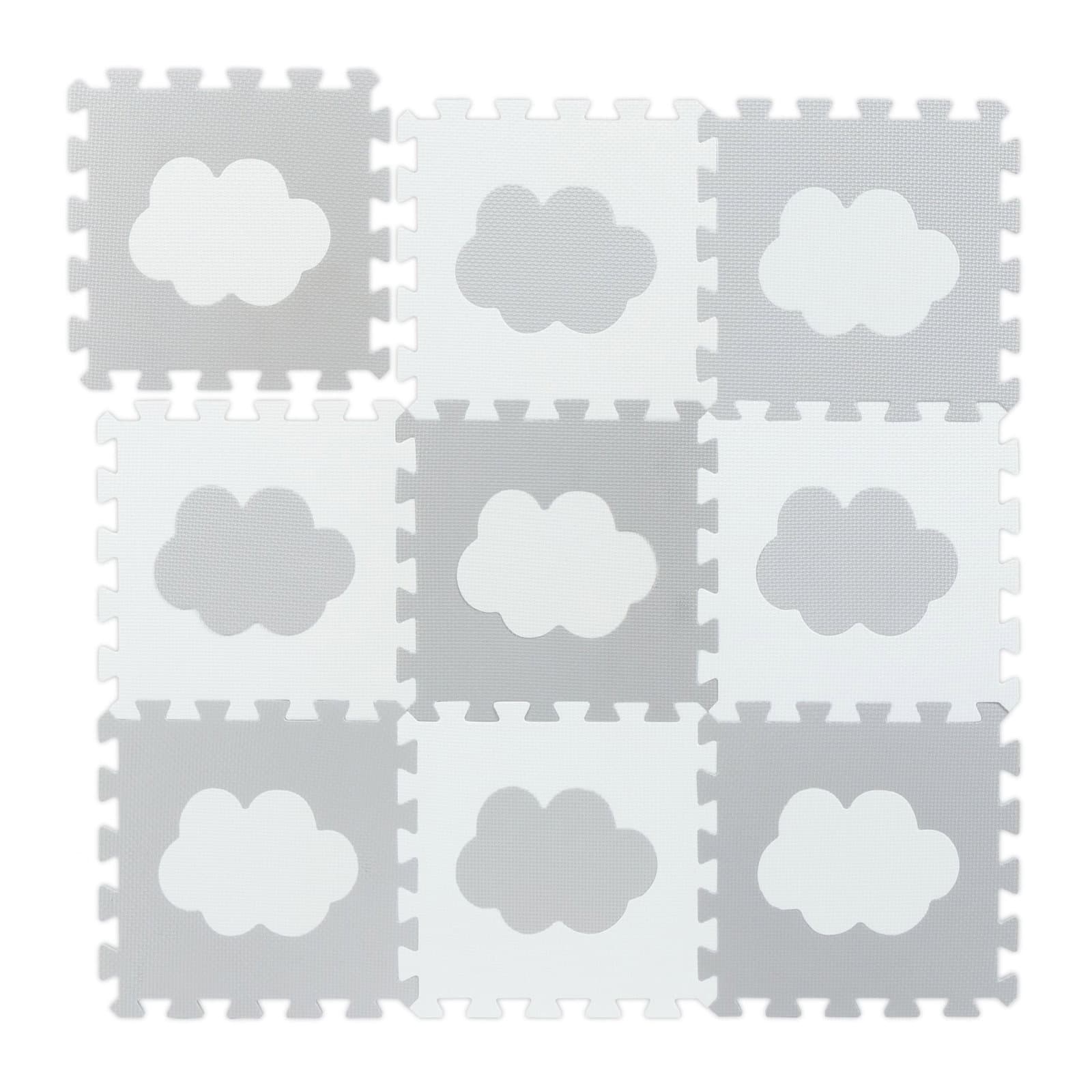 Puzzlematte mit 18 Teilen Wolke