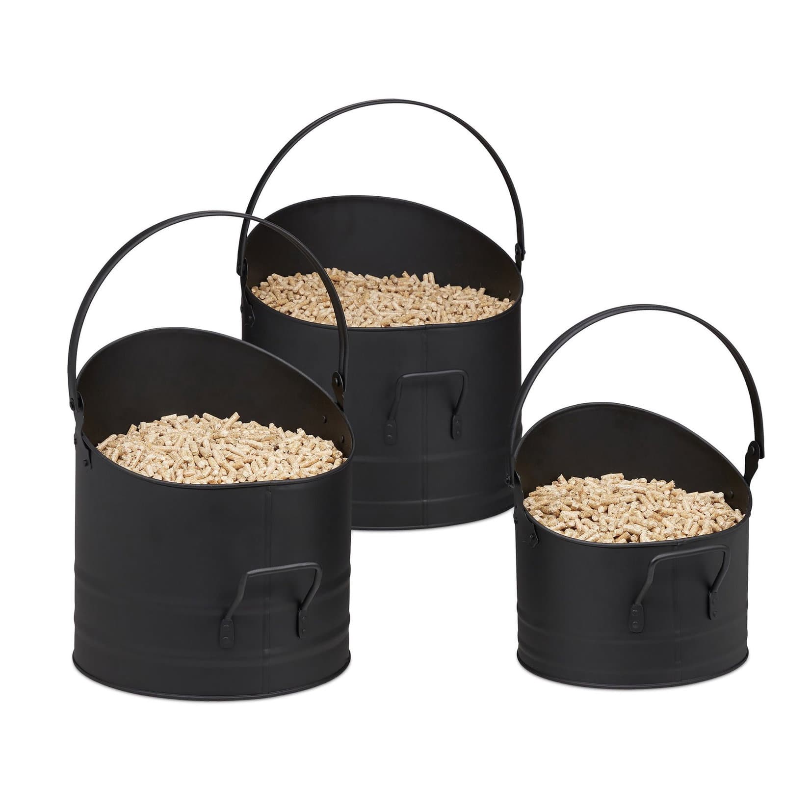 Lot de 3 seaux à granulés