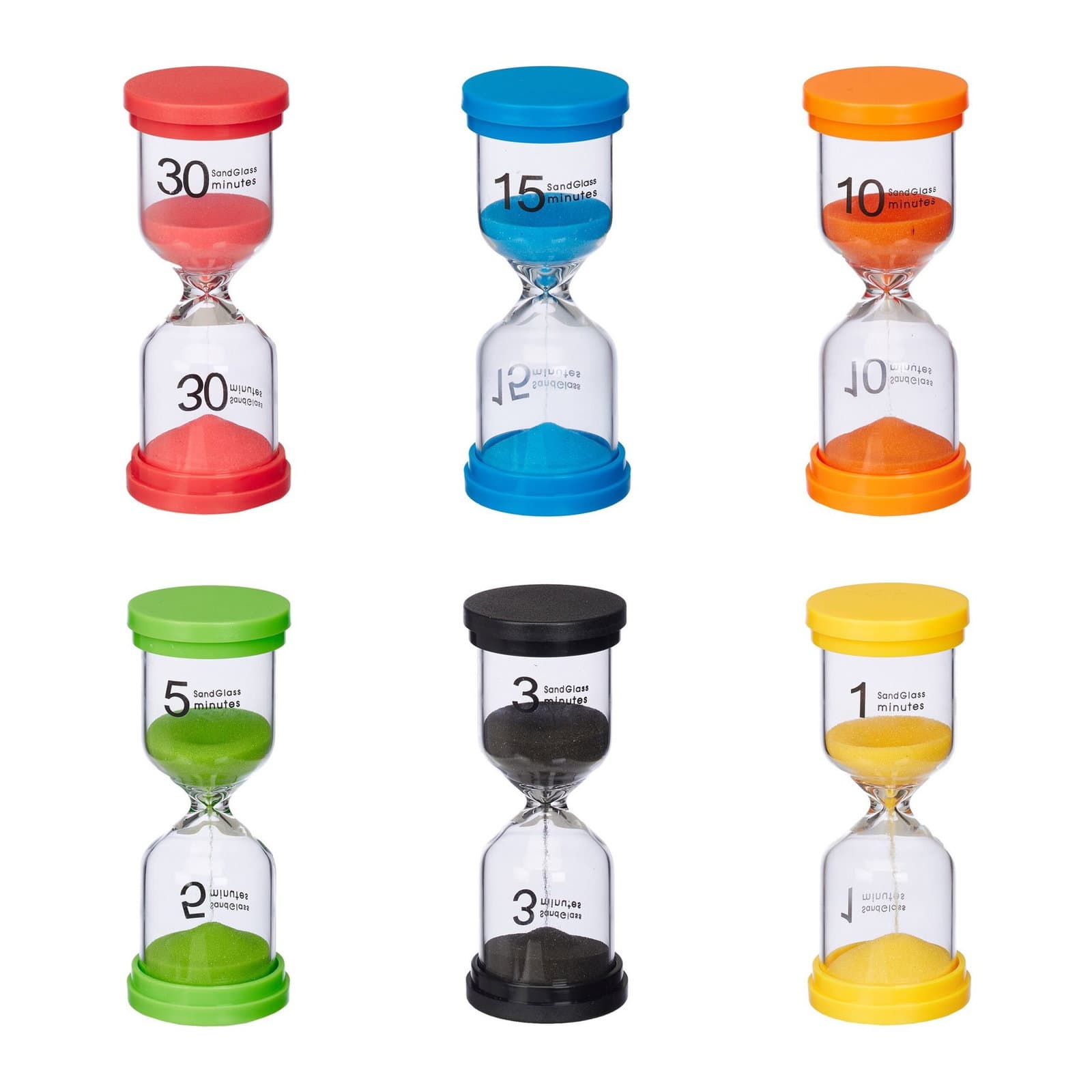 set di 6 clessidre per bambini