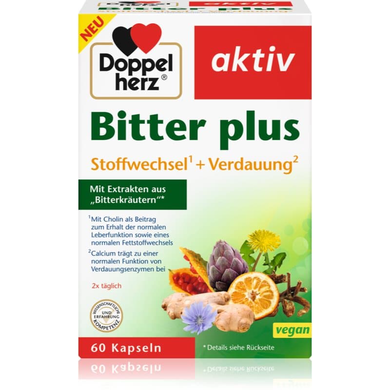 Doppelherz Bitter Plus Kapseln zur Verdauungsförderung 94 g