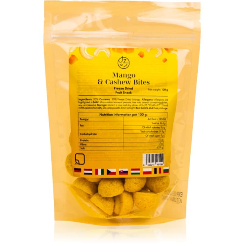 Mandimu Cashewkerne im Mangomantel 100 g gefriergetrocknete Früchte mit Nüssen 100 g