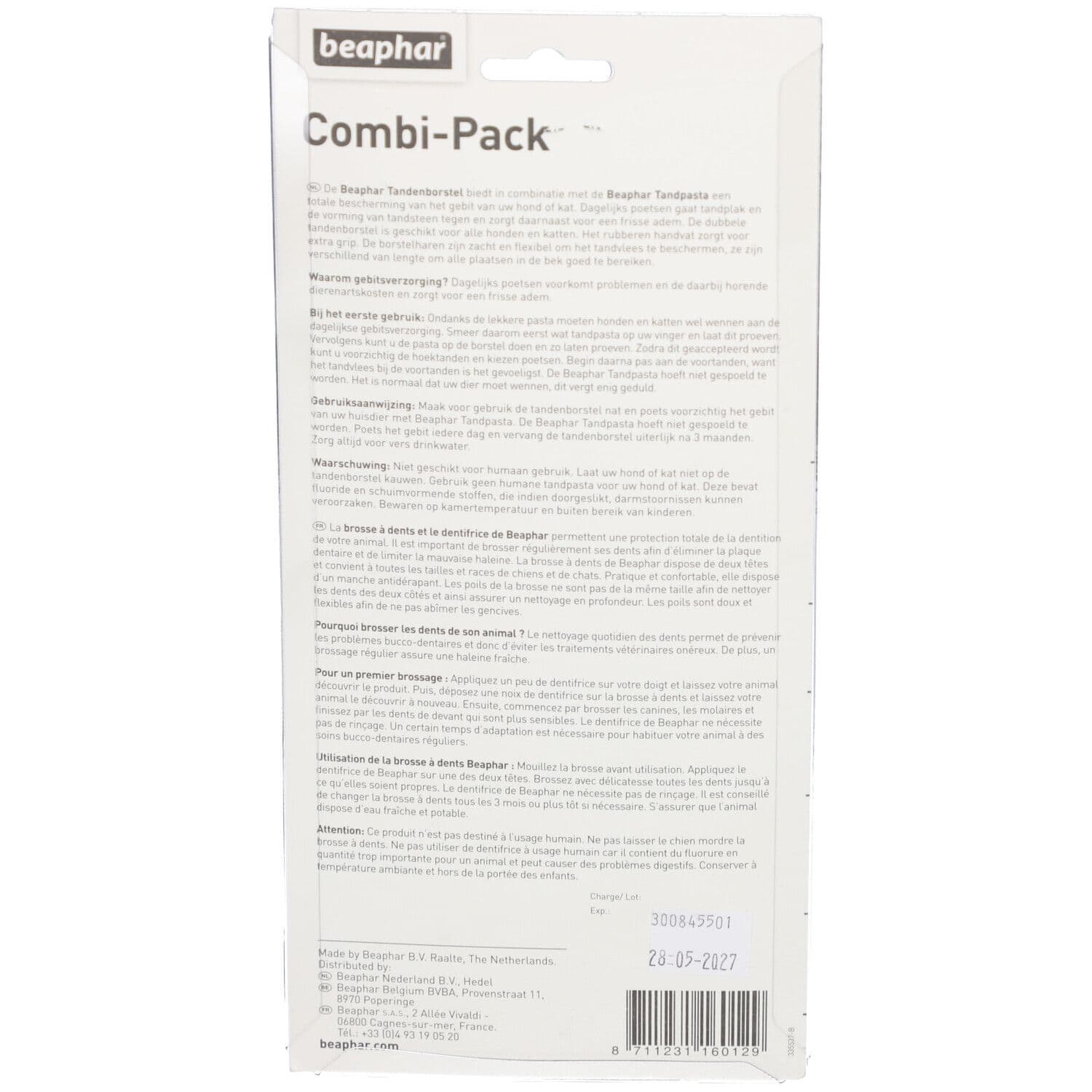 beaphar® Combi-Pack für Hund und Katze: Zahnpasta + Zahnbürste view 2