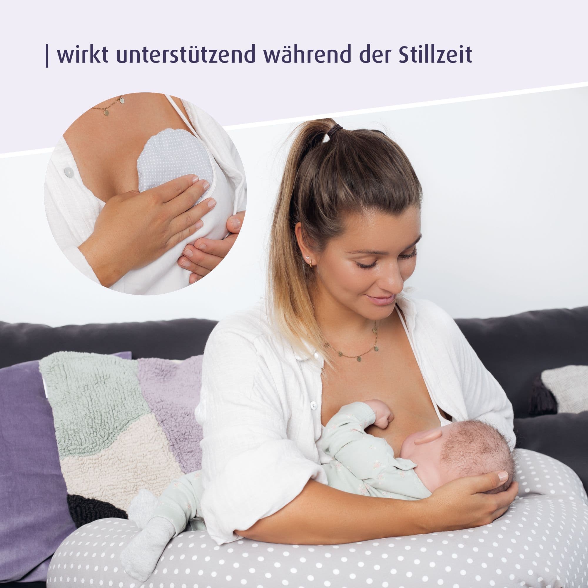 reer mama 2in1 Stillhilfe-Traubenkernkissen view 2