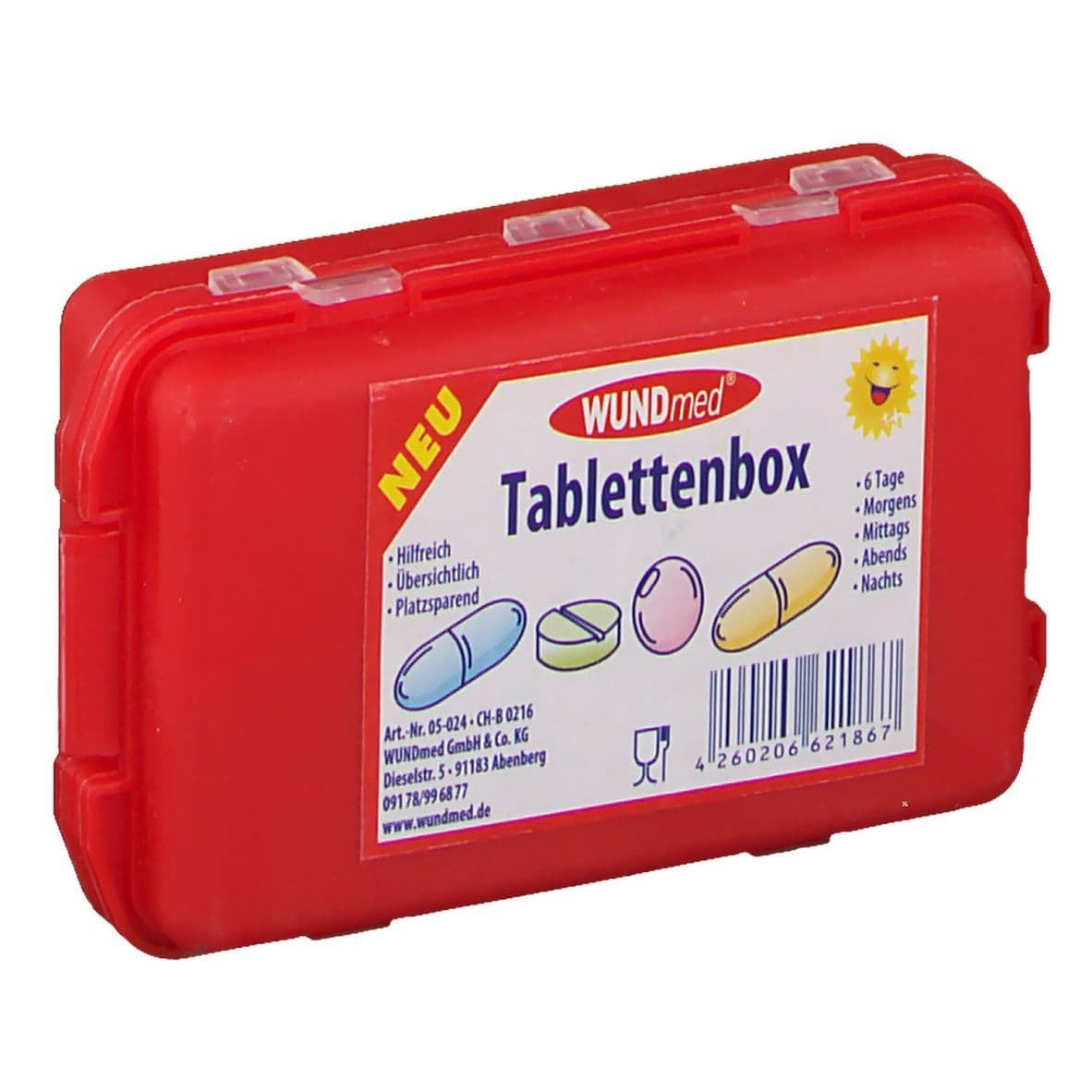 WUNDmed® Tablettenbox mit 10-Fächern (Farbe nicht wählbar) view 2