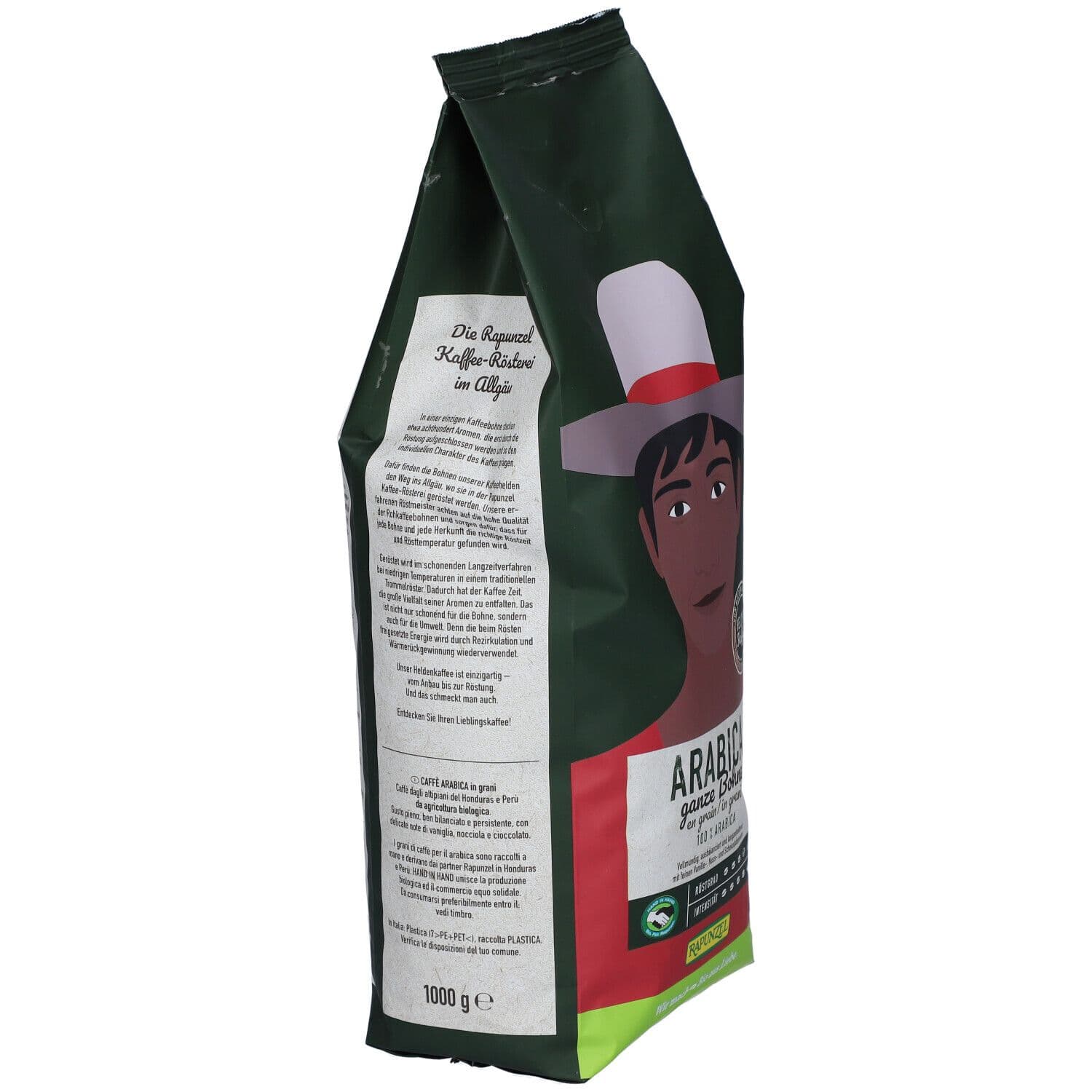 Arabica ganze Bohne view 2