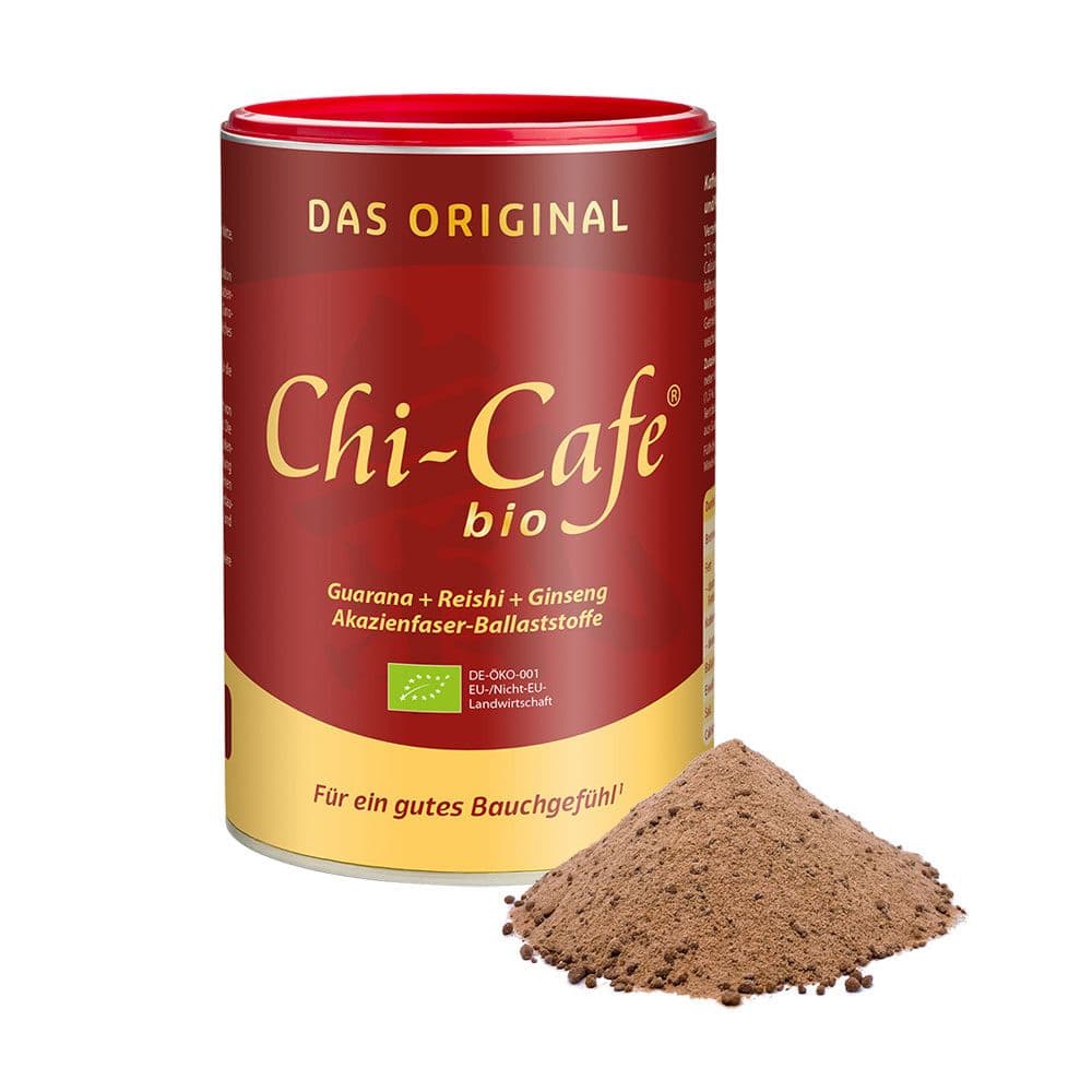 Chi-Cafe BIO Wellness Kaffee mit Akazienfaser Guarana Reishi-Pilz Ginseng vegan view 2