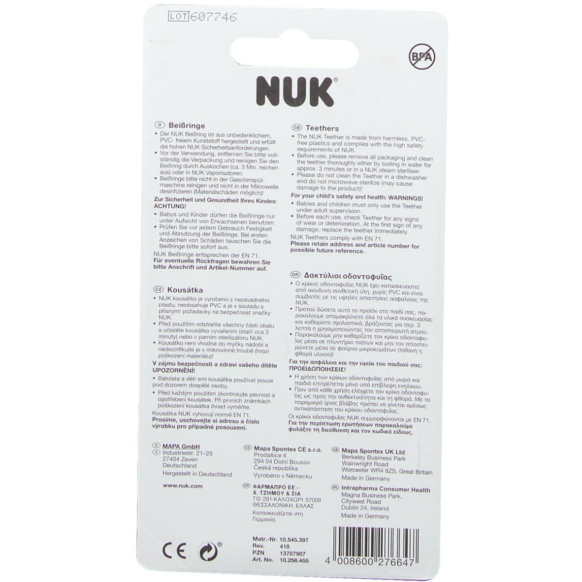 Nuk® Beißring Set view 2