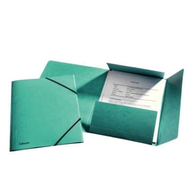 ESSELTE Eckspanner Esselte A4 / 3-fach-Klappe grün