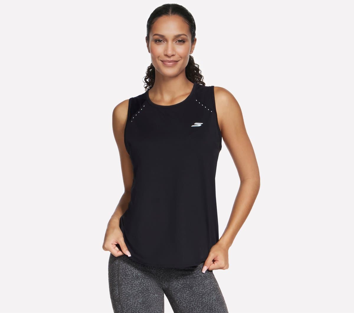 Skechers Stride Performance Tank Top in Schwarz, Größe Medium