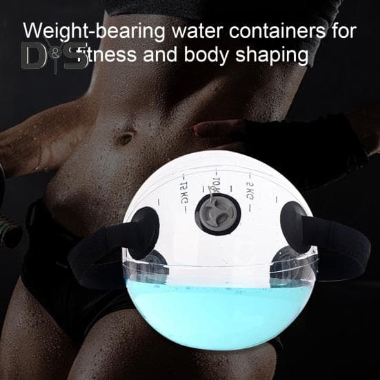 Wassergewichte Aqua Bag mit Griff Transparenter PVC-Fitness-Wasserball Gewichteter aufblasbarer Krafttrainings-Sandsack Alternative Übung