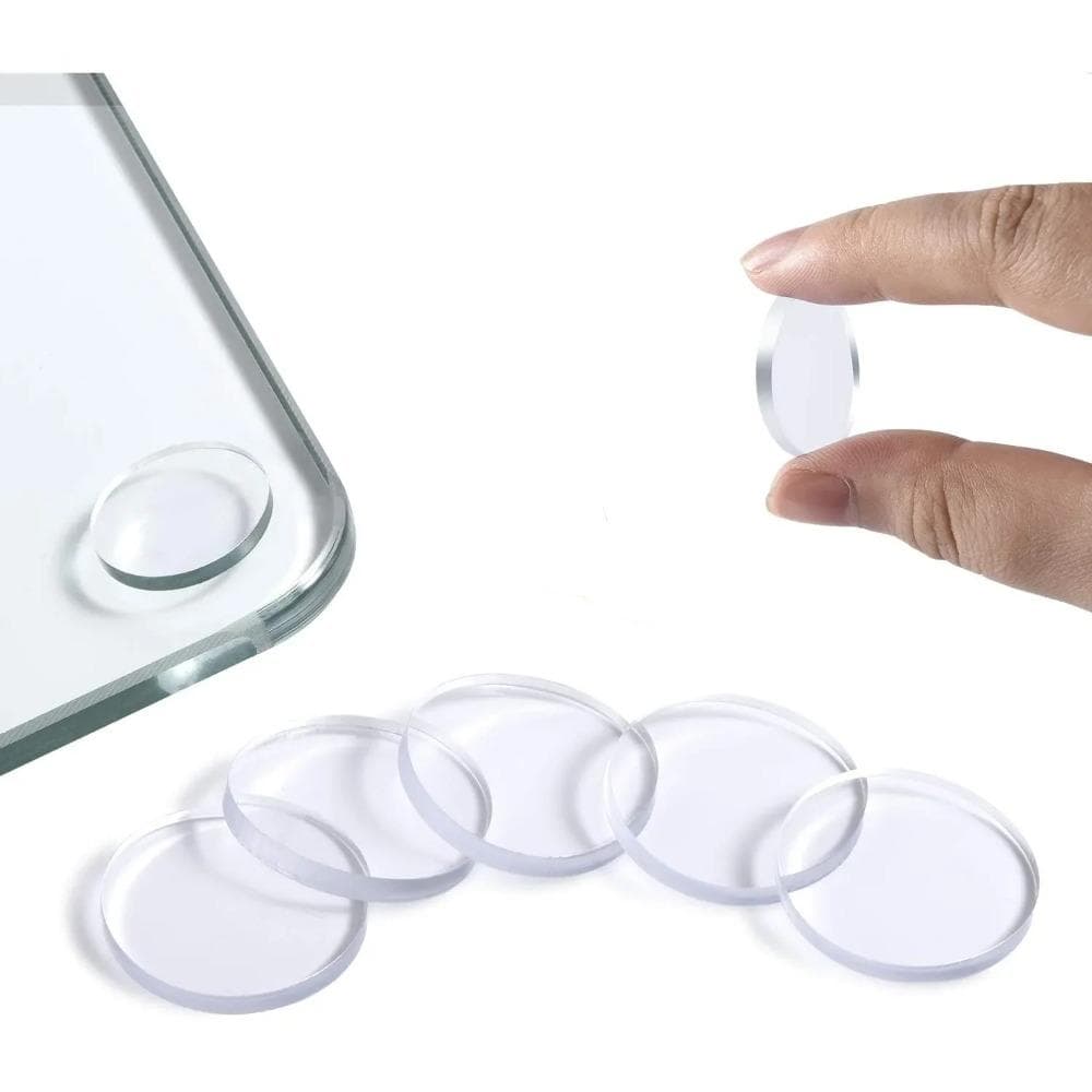 20 STÜCKE Runde Glas Tischplatte Rutschfeste Pads 20mm*3mm Unterglas Pads Glas Tischplatten Puffer