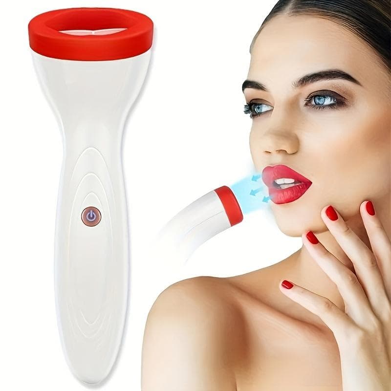 1 Stück Schönheit Körperpflege USB Elektrische Lip Enhancer Silikon Vibrierende Verbesserung Lip Plumper Gerät Frauen Geschenk weiß