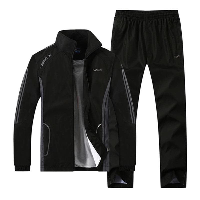 Winter-Trainingsanzug für Herren, lässiges Set, Langarm-Sportanzug für Herren, zweiteiliges Set cm
