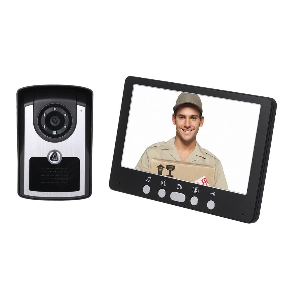7-Zoll-Monitor, HD-Kamera, Video-Türsprechanlage, Türklingel, Gegensprechanlage, IR-Nachtsicht, kabelgebundene Türklingel