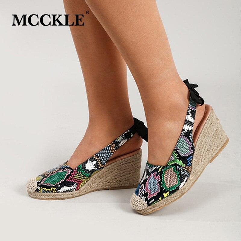 Frauen Keile Sandalen Slip Auf Closed Toe Plattform Espadrille Sandalen Weibliche Serpentin Stroh Boden Sommer Schuhe Damen cm gold