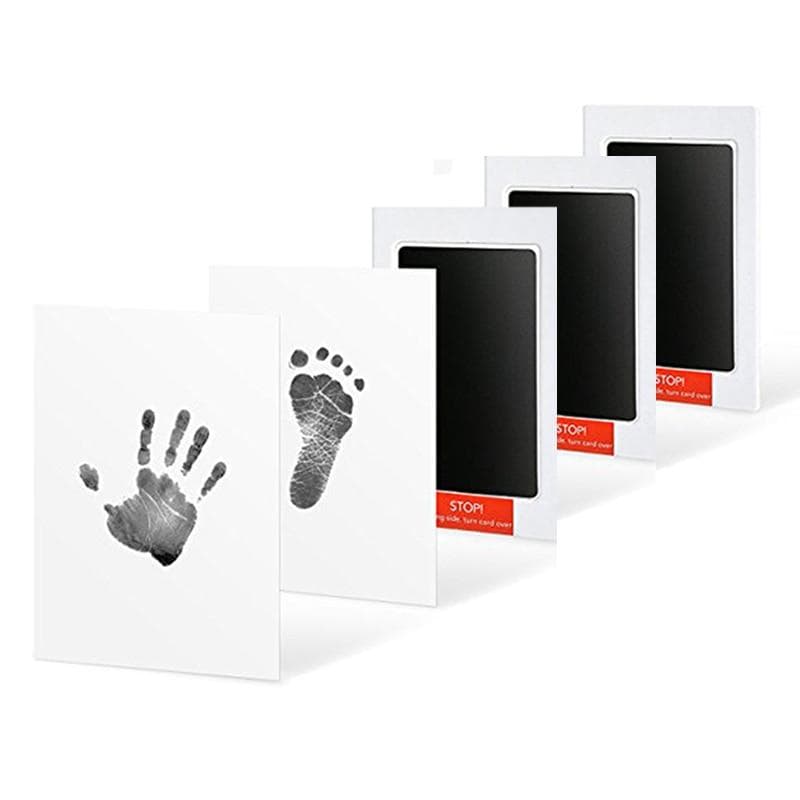 3 Packungen Babypflege Ungiftiges Baby-Handabdruck-Abdruck-Set Baby-Souvenirs Gießen Neugeborener Fußabdruck Stempelkissen Säuglings-Tonspielzeug