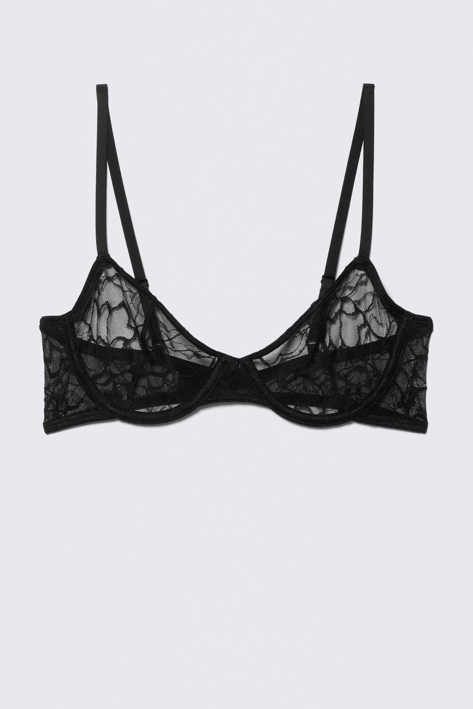 Wired Swirly Lace Bra