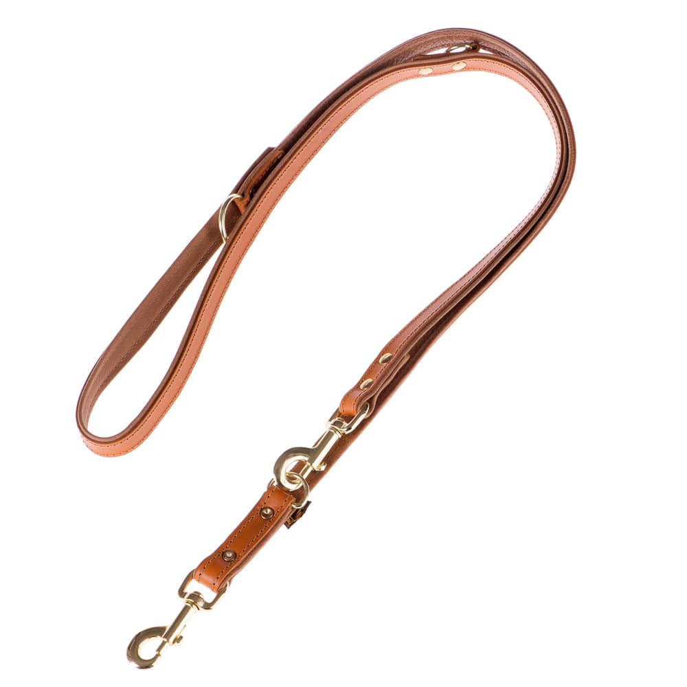 Heim Vorführleine Buffalo, cognac - 200 cm lang / 18 mm breit