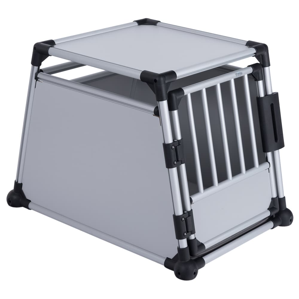 Trixie Transportbox Aluminium - Grösse M-L: B 63 x T 90 x H 65 cm