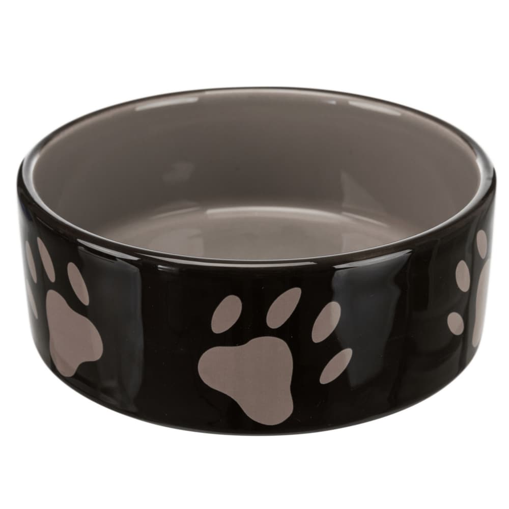 Trixie Keramik Fressnapf mit Pfoten - 300 ml, Ø 12 cm