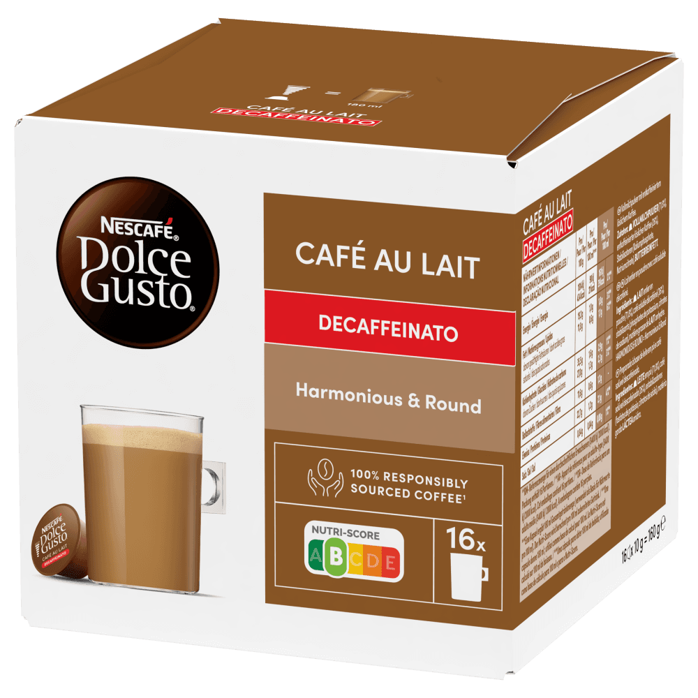 NESCAFÉ® Dolce Gusto® Café au Lait Decaffeinato - 16 Capsules
