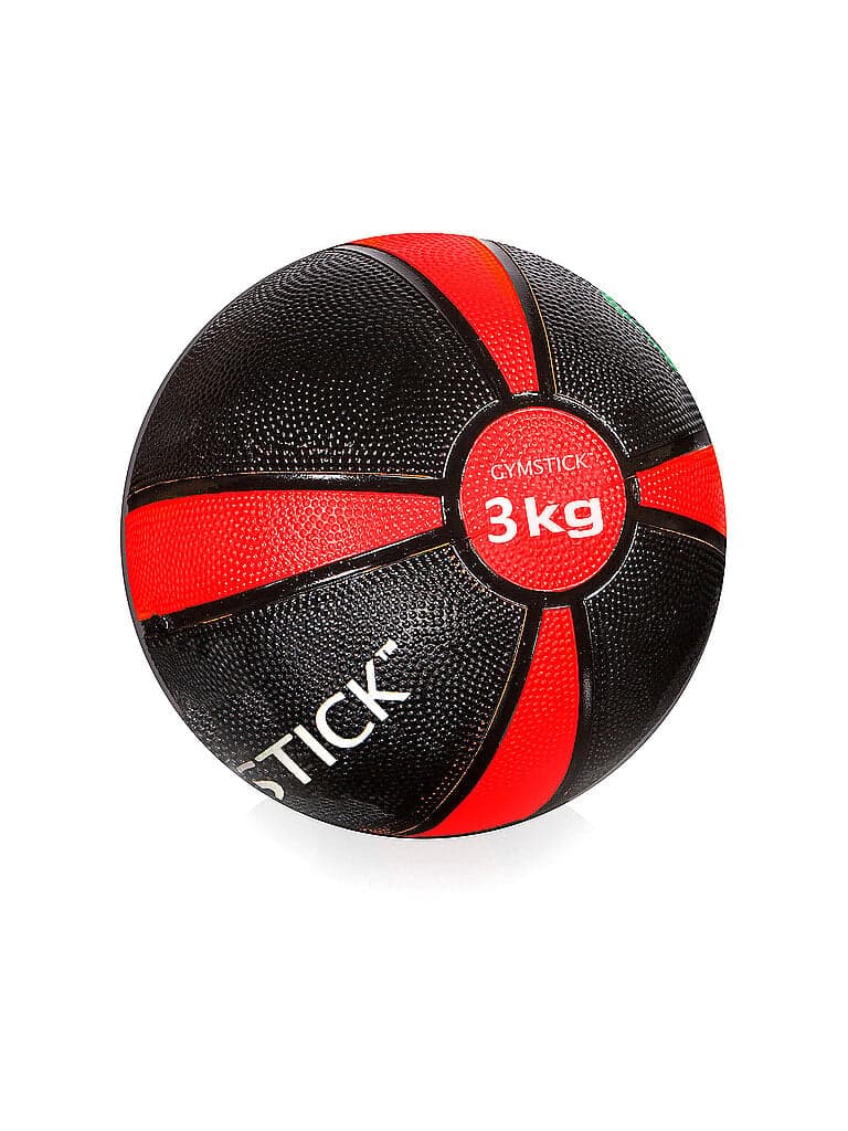 GYMSTICK Medizinball 3 kg schwarz