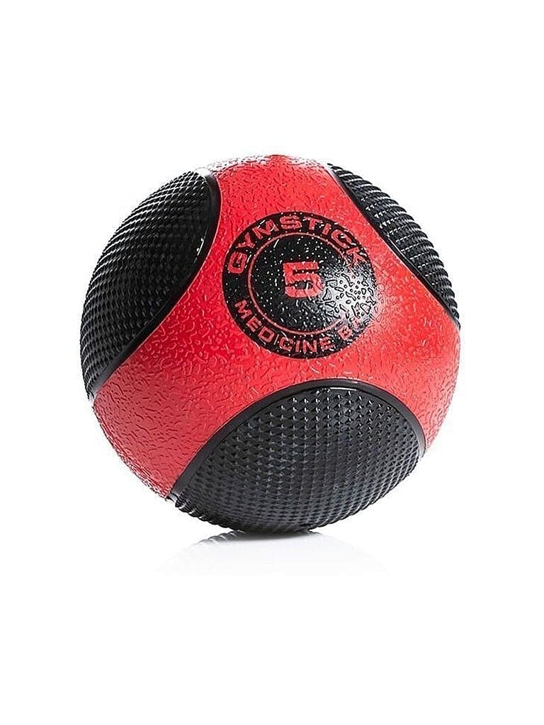 GYMSTICK Medizinball 5 kg schwarz