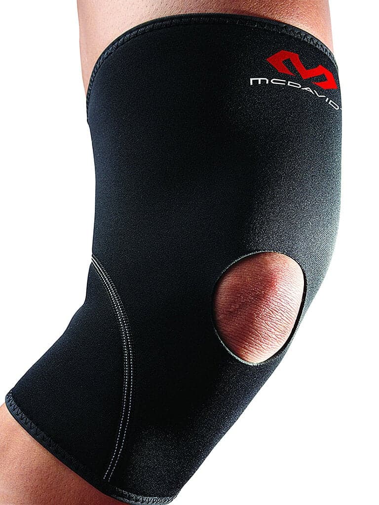 MC DAVID Kniebandage mit Patellaöffnung schwarz | S