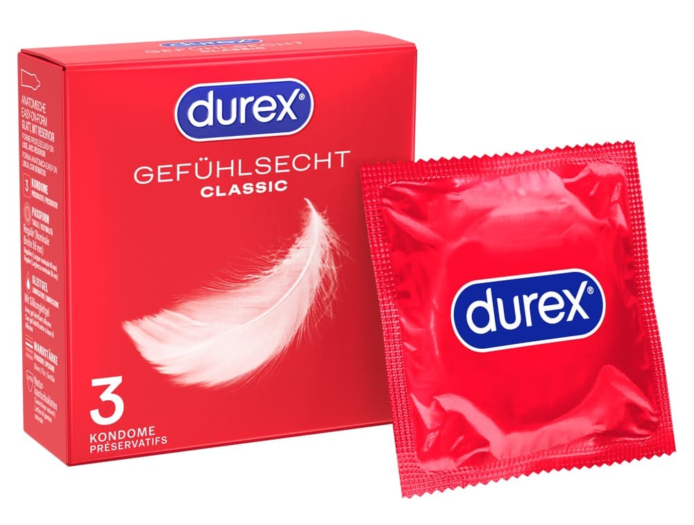 Kondome „Gefühlsecht Classic“, transparent
