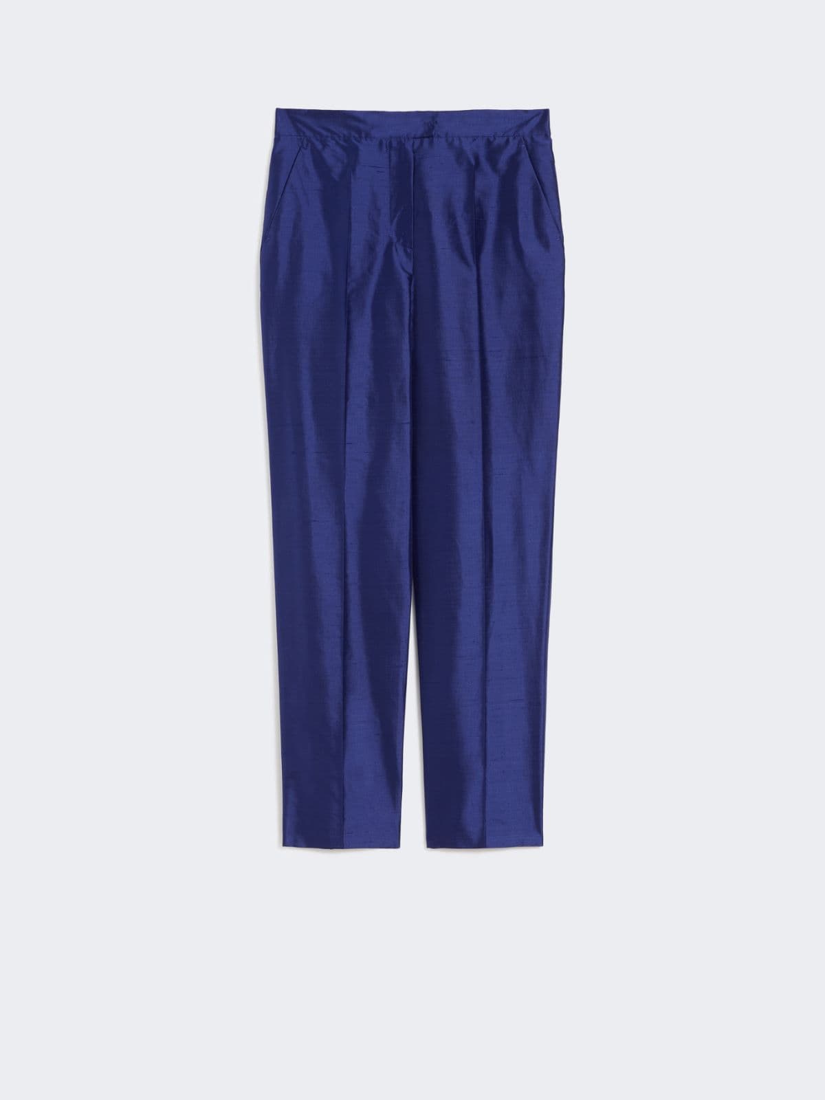 Max Mara Damen - Zigarettenhose aus Shantung-Seide - Lichtblau - Größe 42