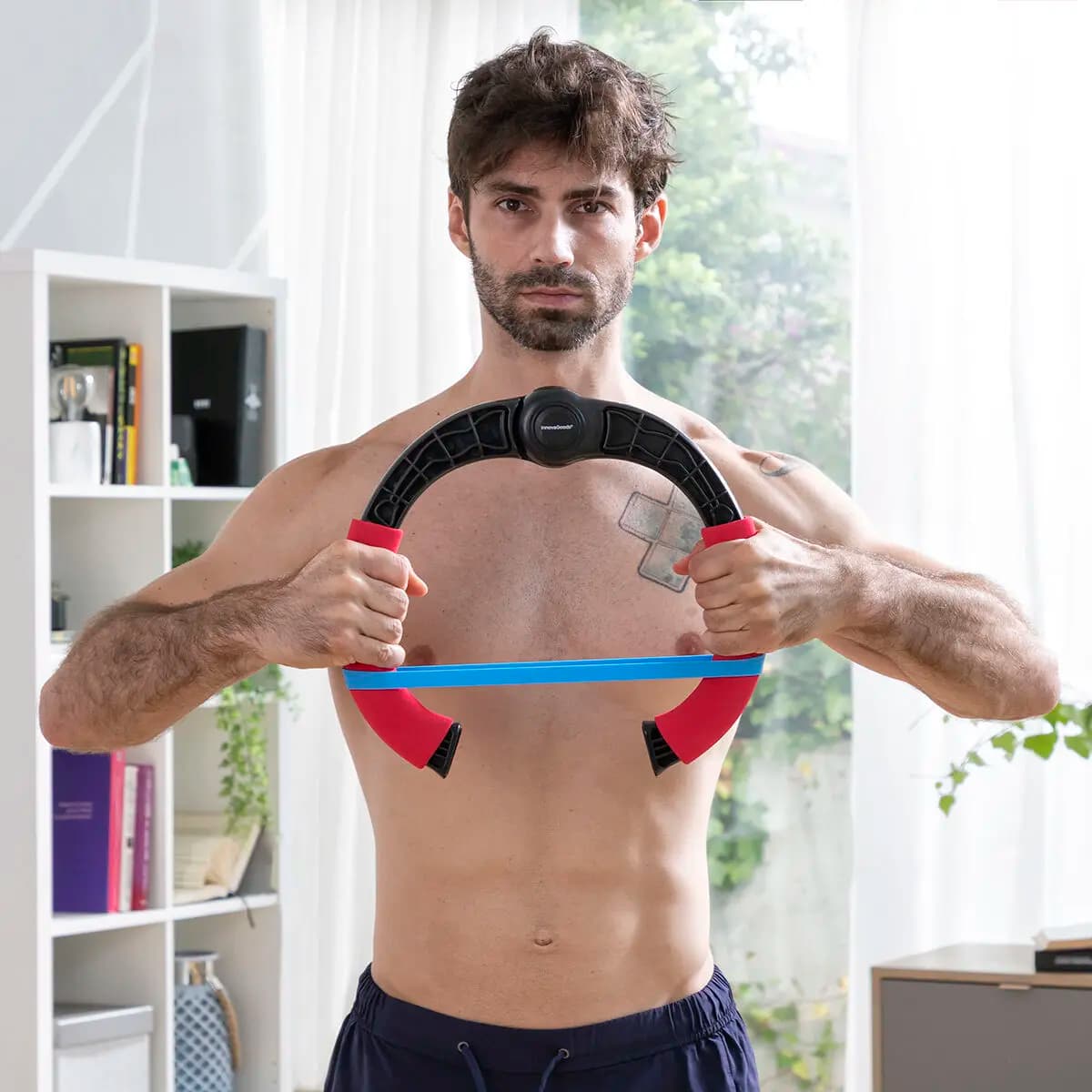 Einstellbares Armtrainingsgerät mit Widerstand und Übungsanleitung InnovaGoods Forcearc