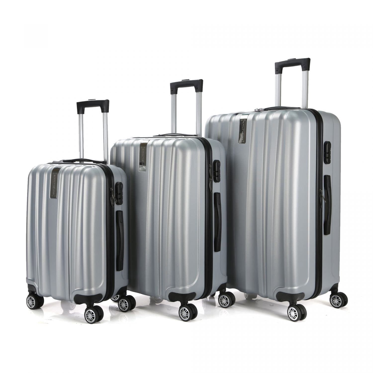 Set aus 3 Koffern - Silber