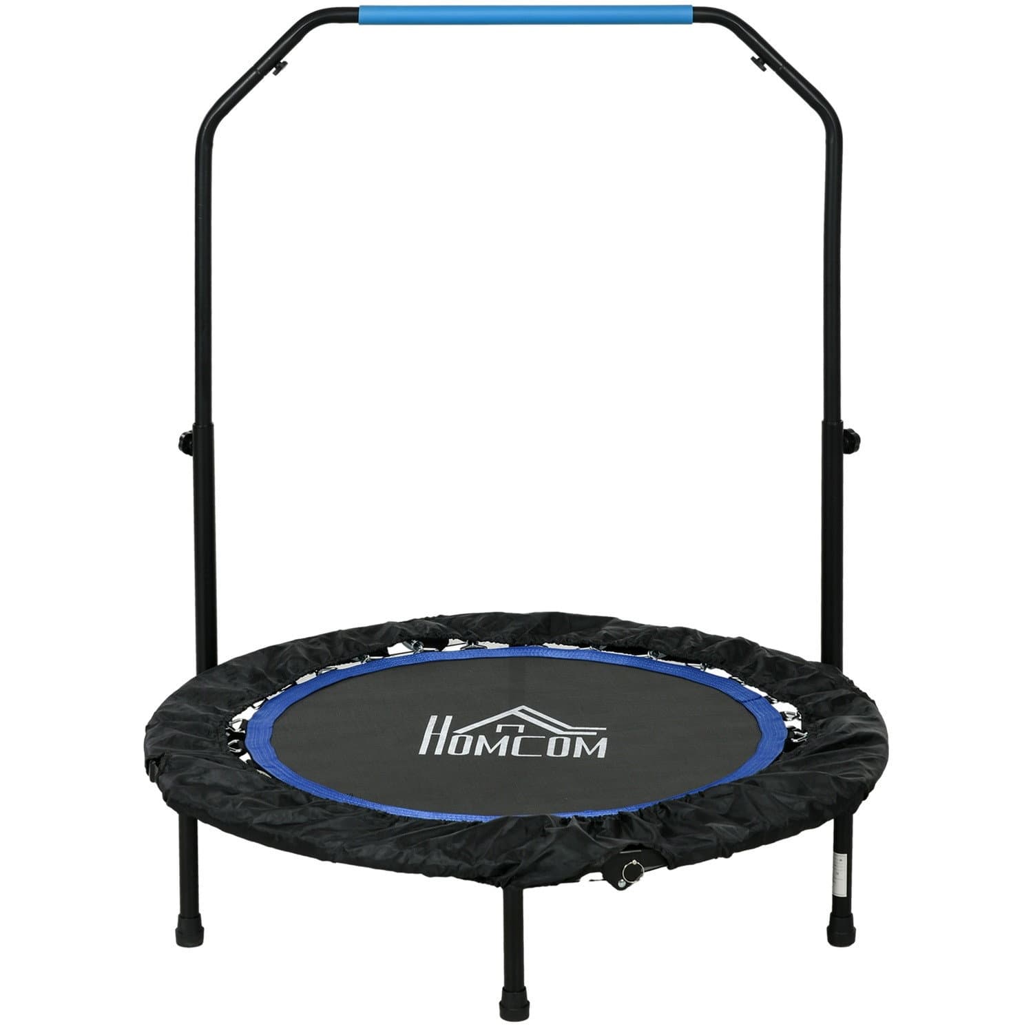 Trampoline de fitness pliable avec écran LCD et poignée réglable