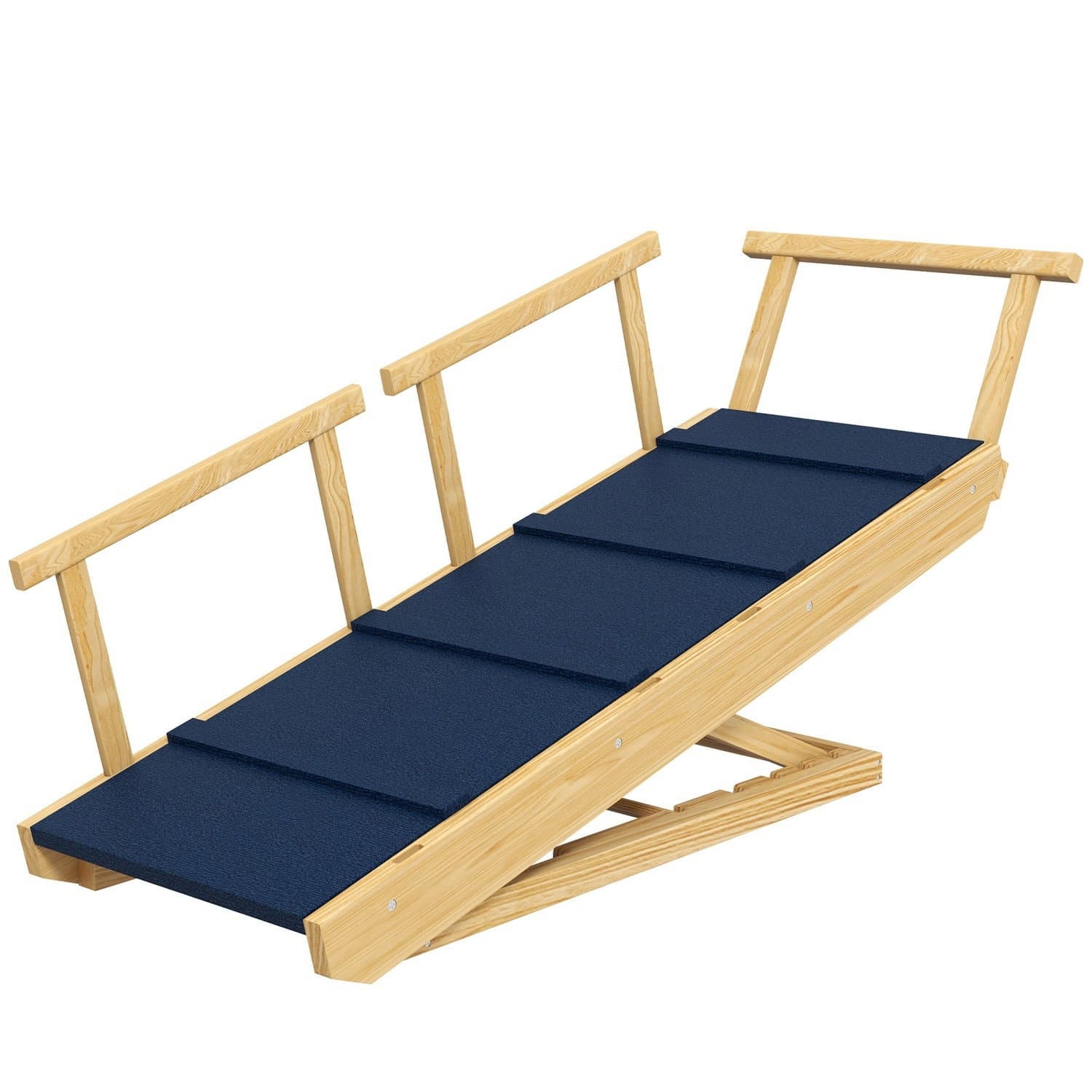 Rampe pour chien pliable et antidérapante avec garde-corps