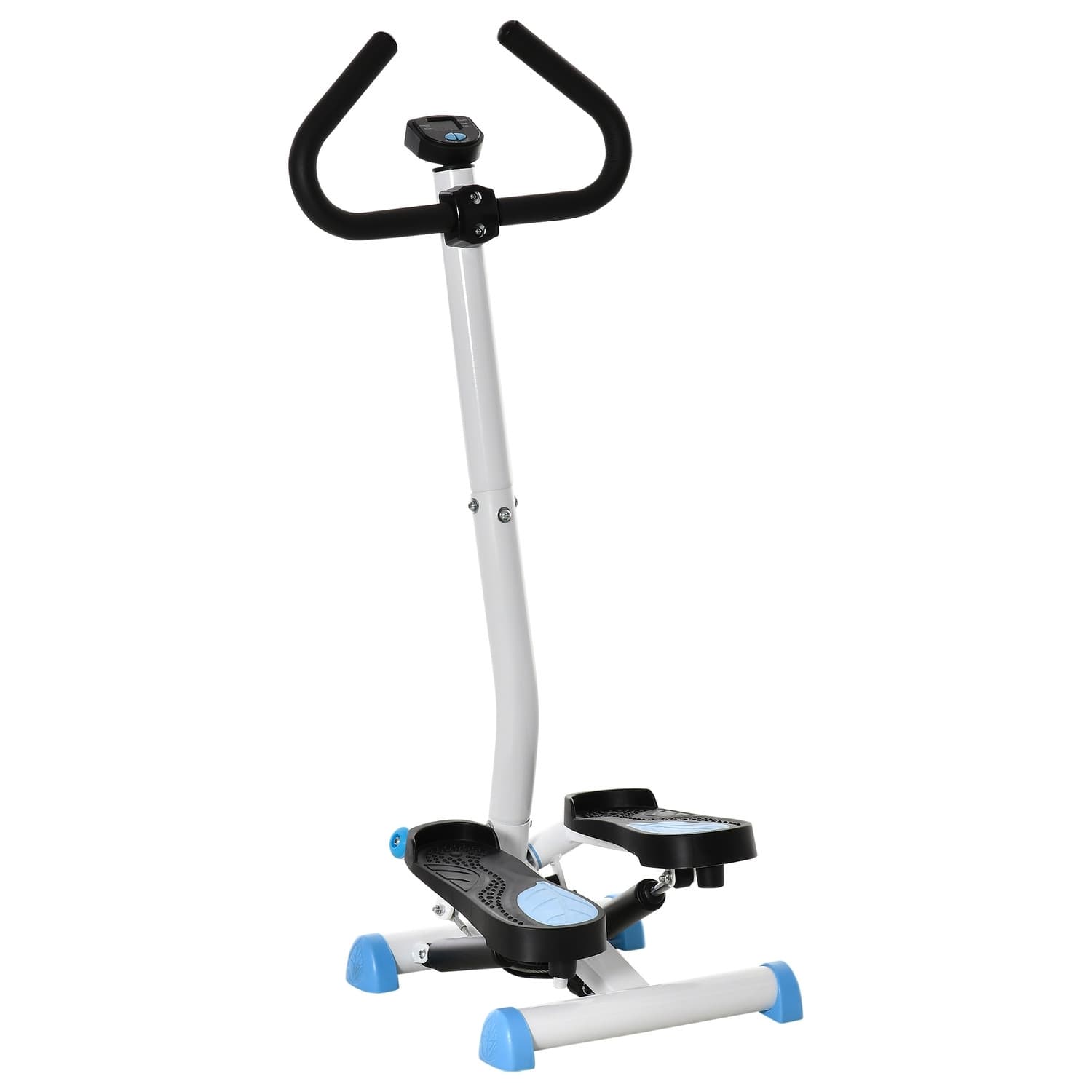 Fitness Swing Stepper mit LCD und Griff blau
